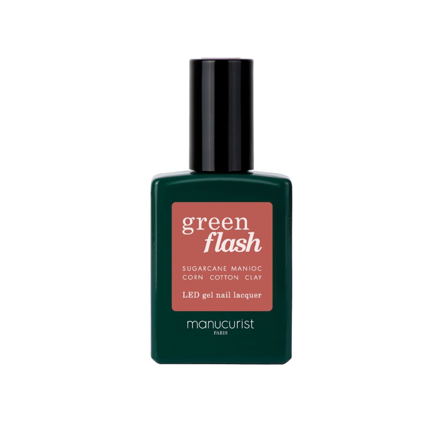 Manucurist Green Flash Led Gel Nail Lacquer, Bois de Rose