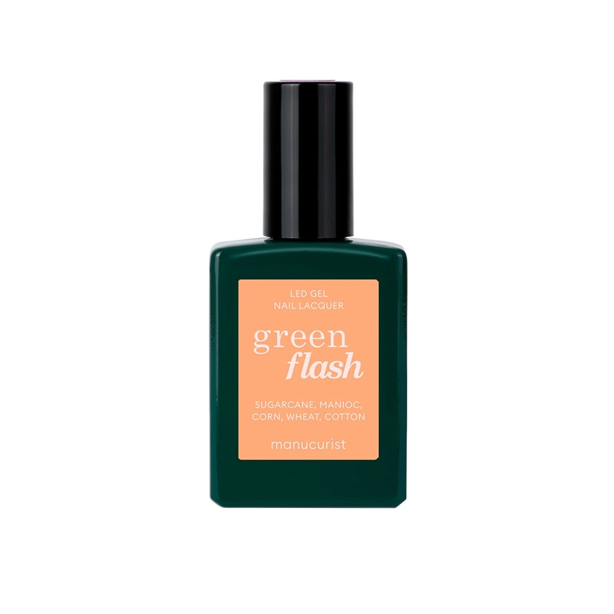 Manucurist Green Flash Led Gel Nail Lacquer, Peach