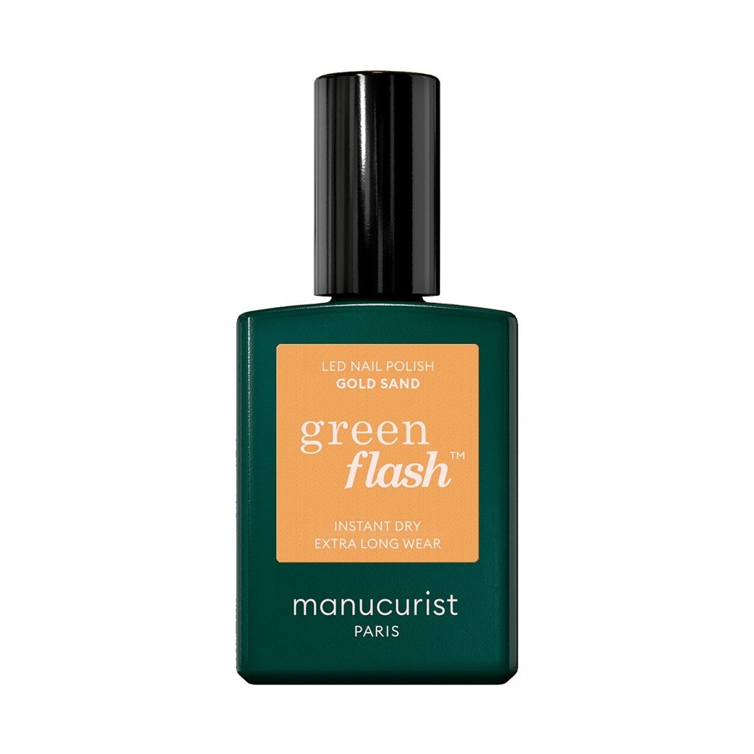 Manucurist Green Flash Led Gel Nail Lacquer Gold Sand