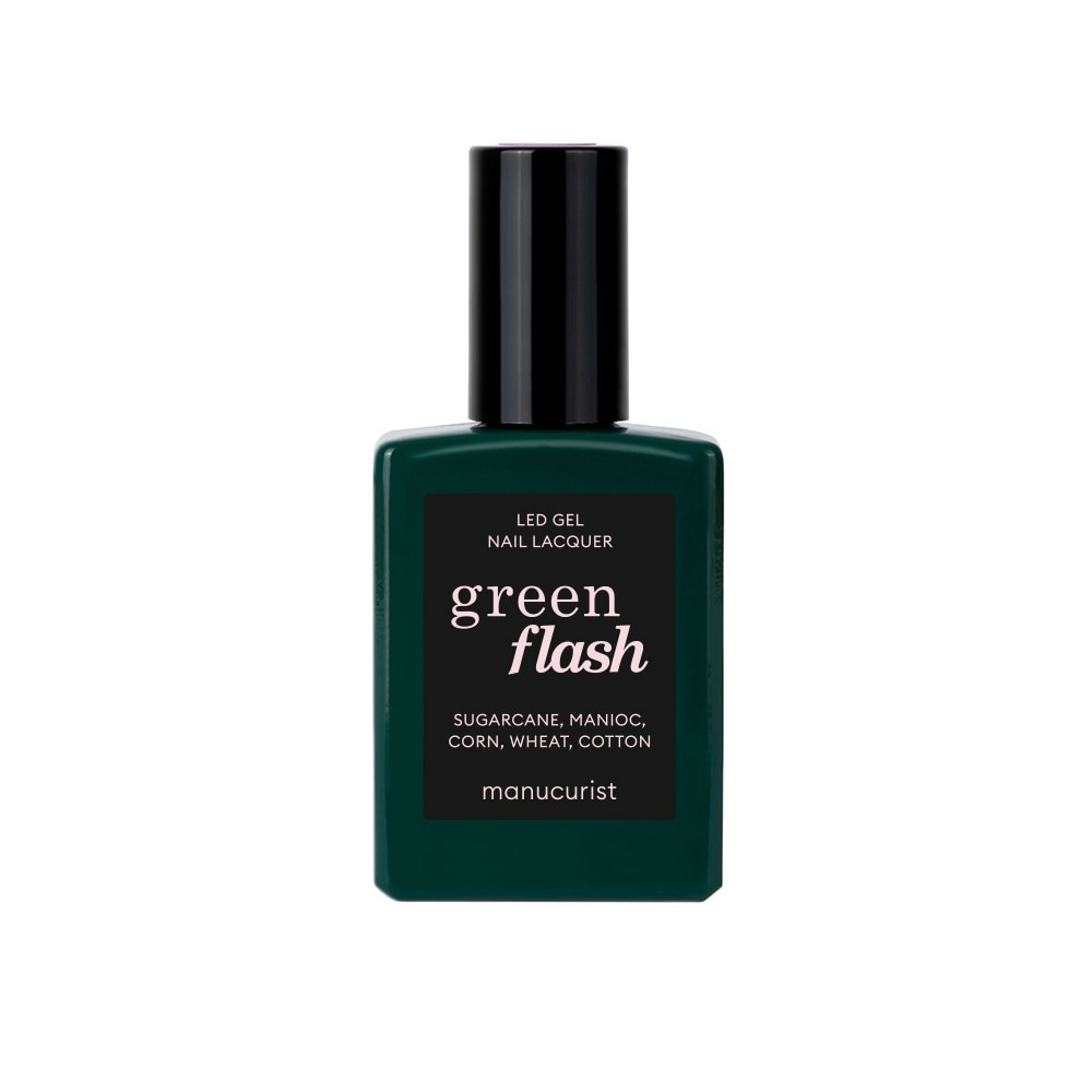 Manucurist Green Flash Led Gel Nail Lacquer, Licorice