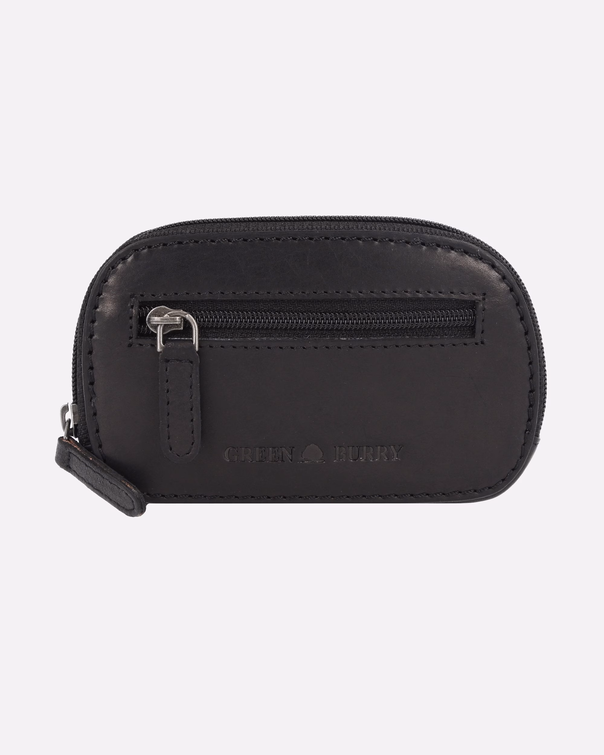 Greenburry case Pure Black key case leather 12 cm Pure Black Schlüsseletui Leder 12 cm