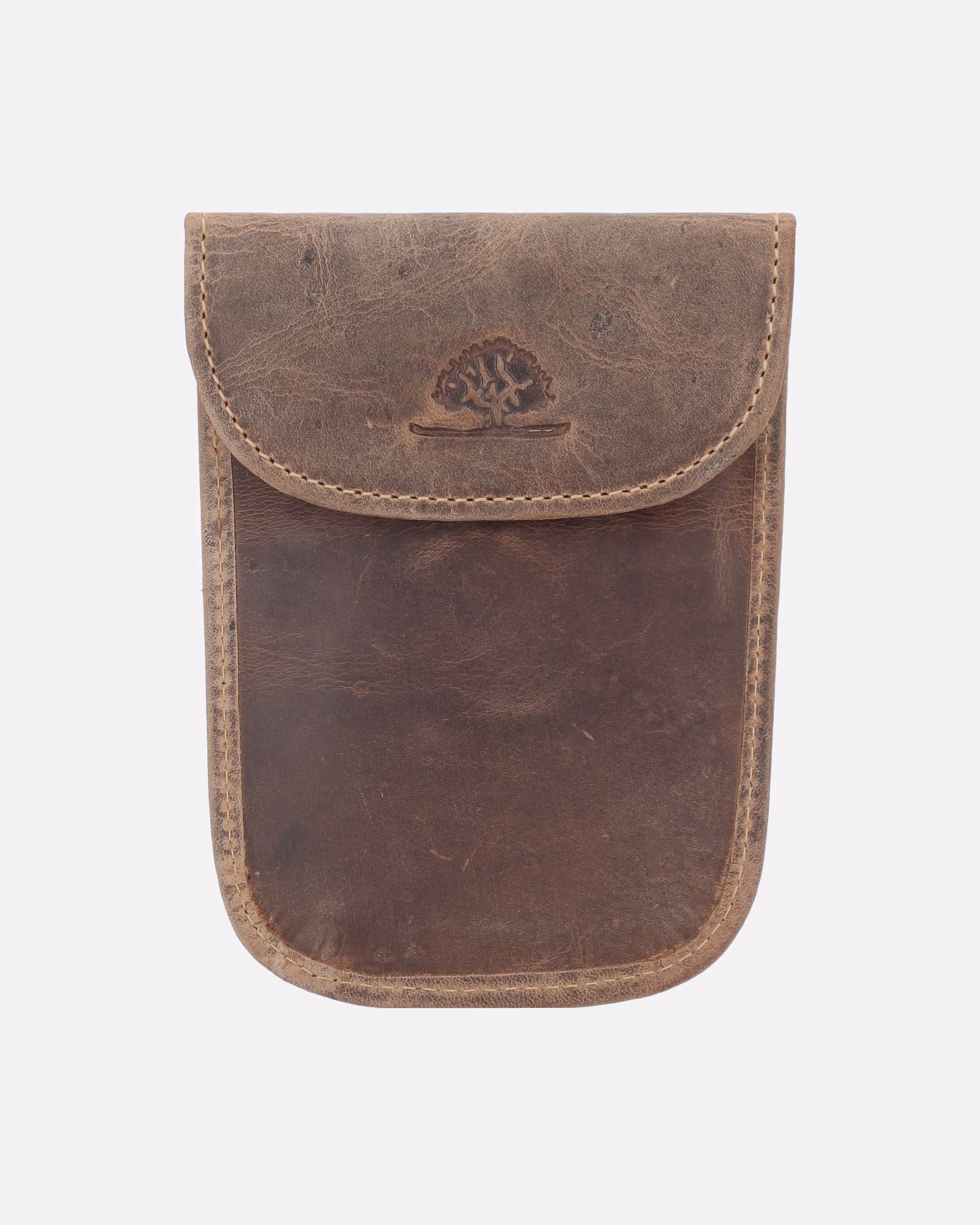 Greenburry case vintage key case leather 9 cm brown