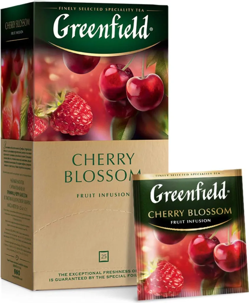 sonstige Greenfield Cherry Blossom Herbal Tea 25 Tea Bags