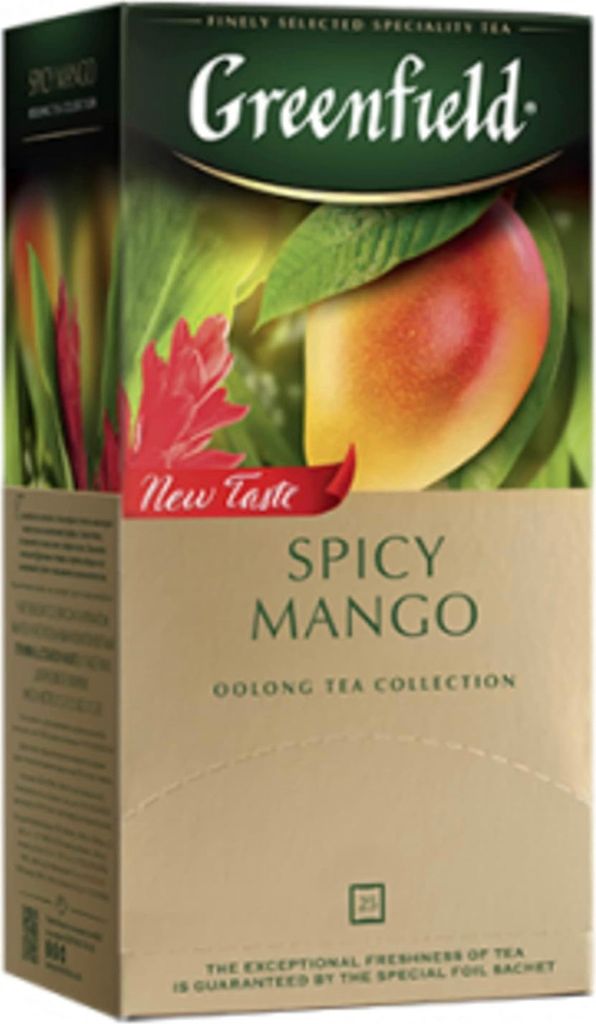 GREENFIELD TEE SPICY MANGO Oolong-Tee 25 Teebeutel, 38 gm