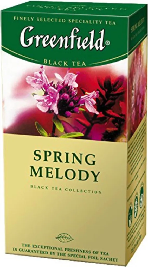 Greenfield Tea Spring Melody Flavored Black Tea 25 Tea Bags, 38 gm