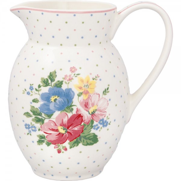 Greengate jug Josefina White (1500ml) from Greengate