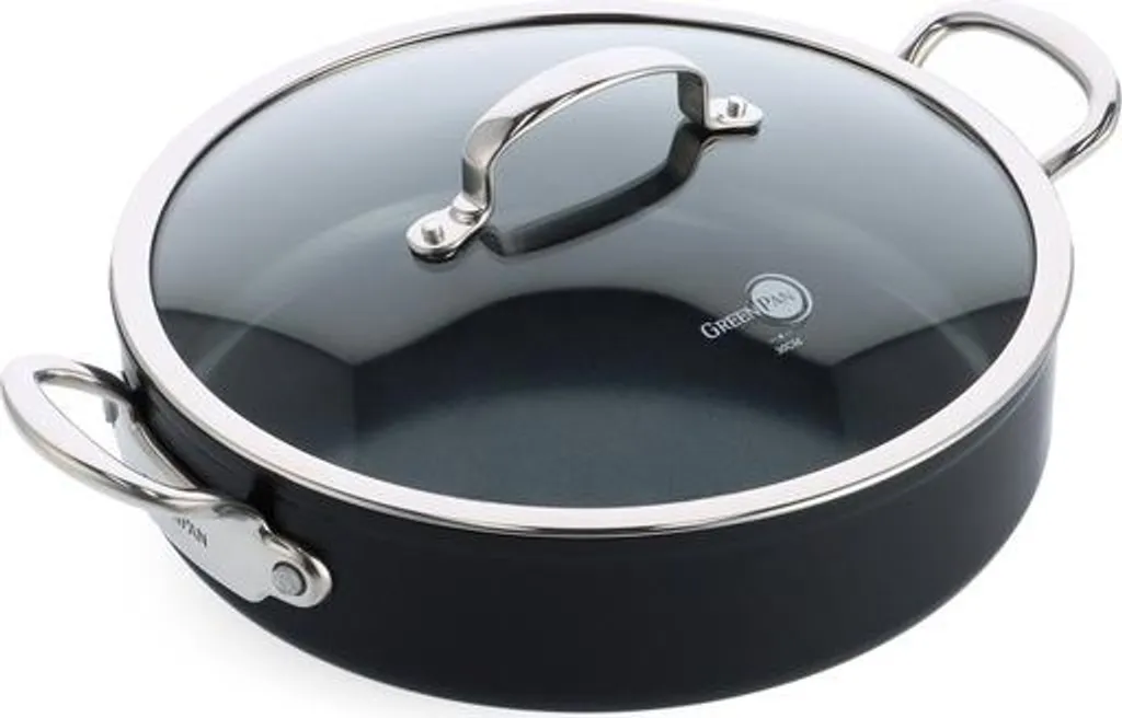 GreenPan Barcelona Pro Ceramic Non-Stick Serving Pan with Lid - -free - ø 30cm