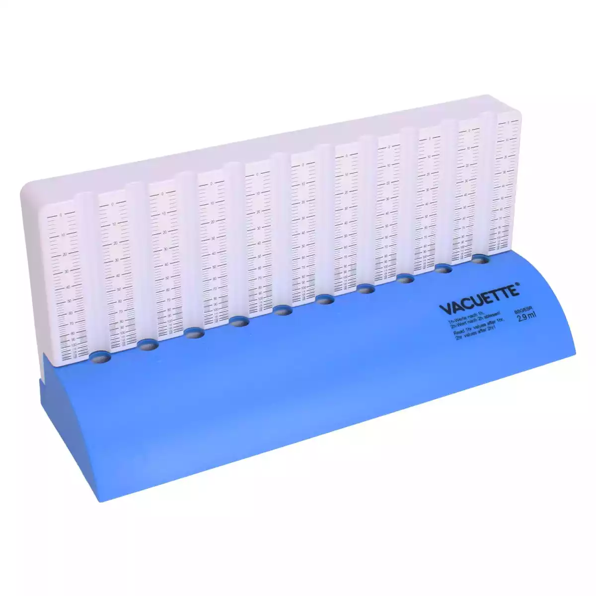 Greiner Bio-One ESR tube rack with graduation hold up to 11 tubes