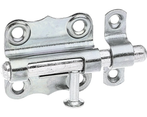 Alberts Grendel latch with button and attached loop 40 x 39 mm galvanized, thick-film passivated