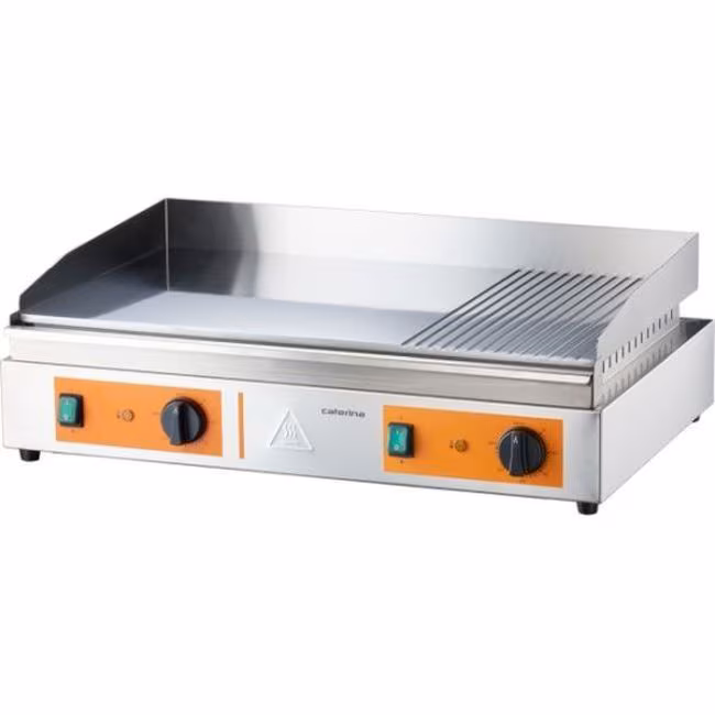 Caterina griddle plate, 720x460x240 mm, 2/3 smooth and 1/3 grooved