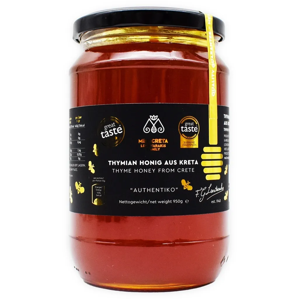 Melicreta Greek Thyme Honey from Crete – Pure & Unadulterated – Tradition since 1948 (950 g)