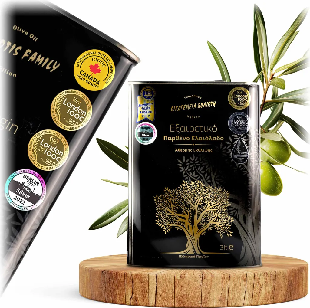 Greek Extra Virgin Olive Oil EV Black 3L - Voliotis
