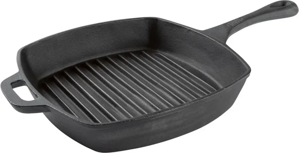 GRILLMEISTER(OWIM GmbH & Co. KG) Grillmeister cast iron frying pan, 44 x 6.8 x 25.5 cm with practical handles