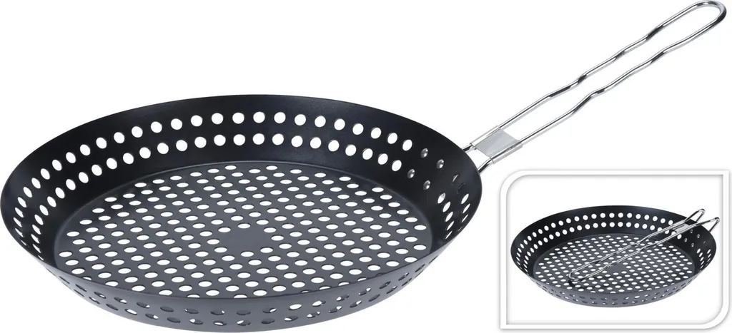 VAGGAN Perforated Grill Pan, Grill Accessory, 24cm