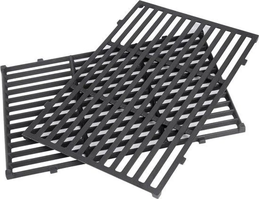 Merkloos GFTIME cast iron grill grates for Weber Spirit 300 E-310 E-320 S-310 S-320 – Replacement parts with side control knobs
