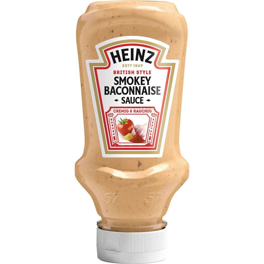 HEINZ Barbecue sauce, smokey baconnaise