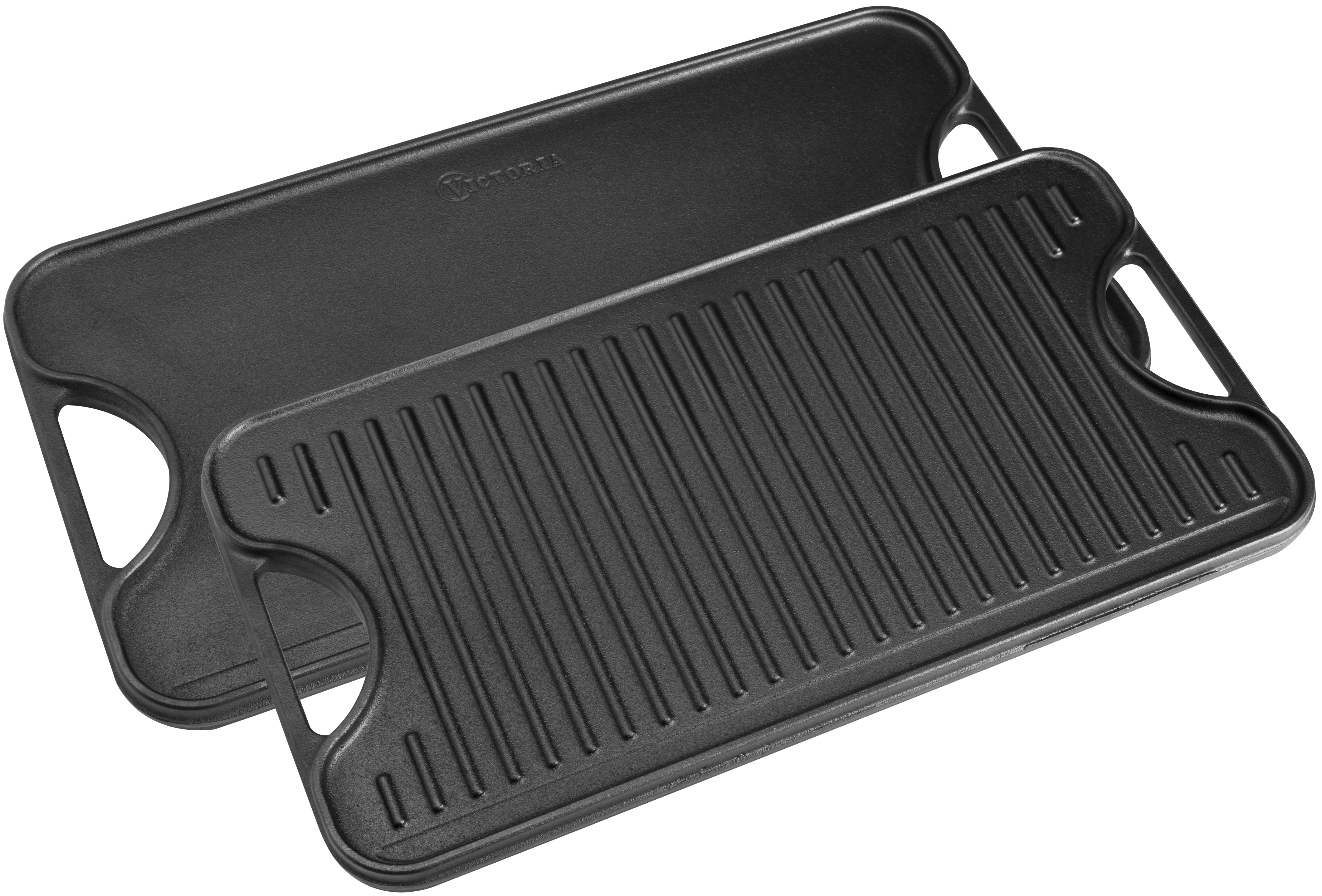 Victoria Reversible cast iron grill plate 25x47 cm