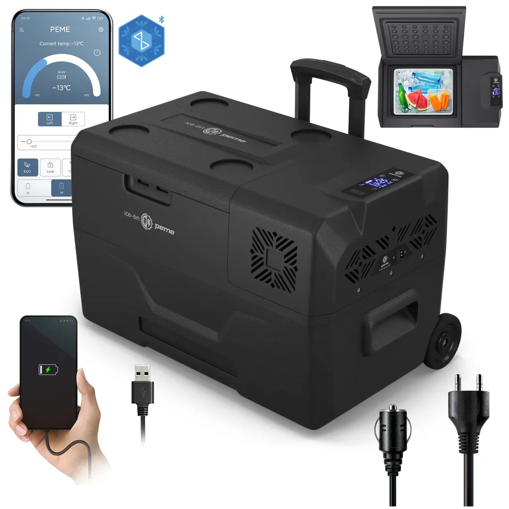 Large portable refrigerator Peme Expedition 30 refrigerator for car and camping 28 liters Dark Sky