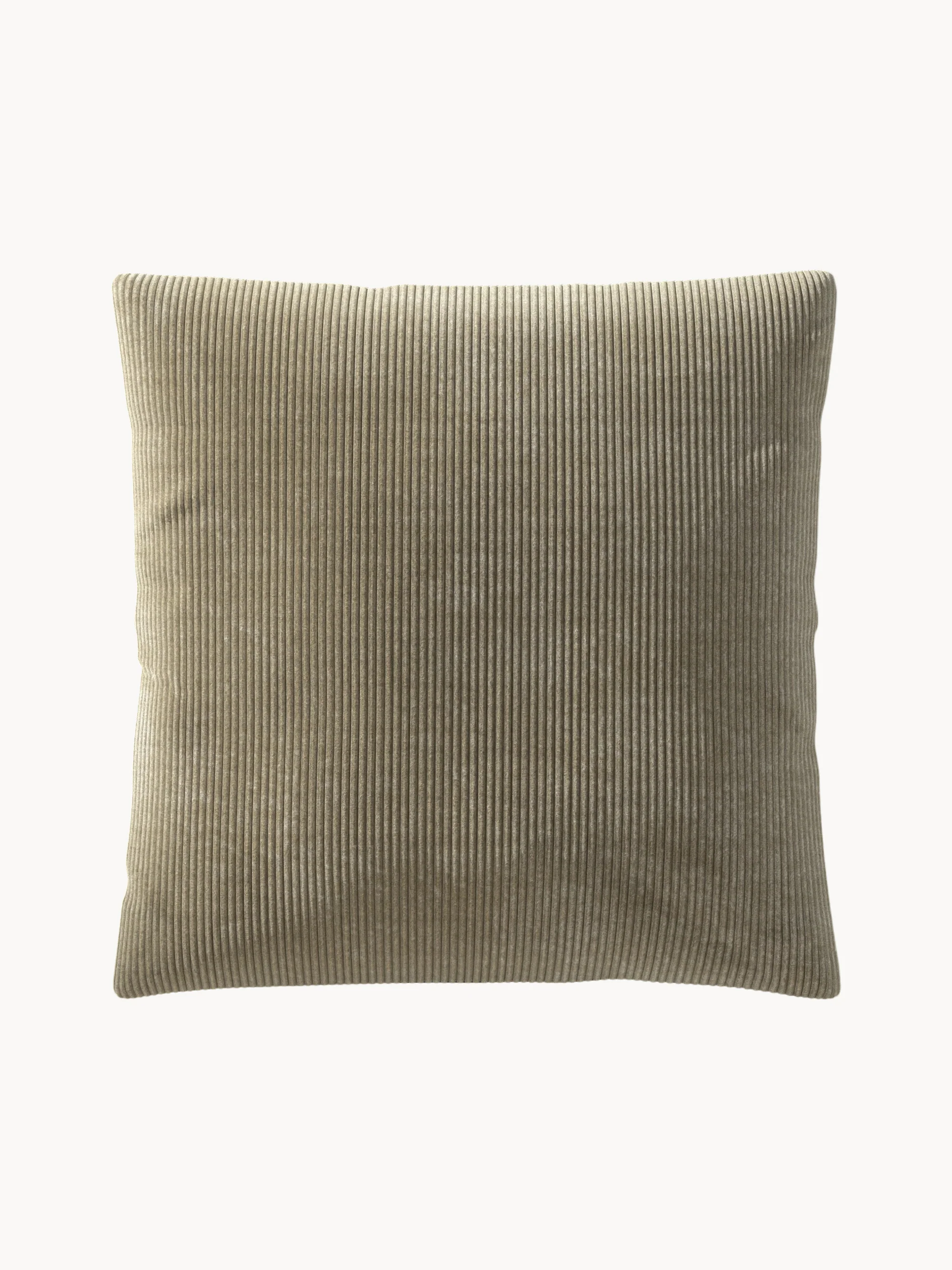 Large corduroy sofa cushion Vetsak, 60 x 60 cm