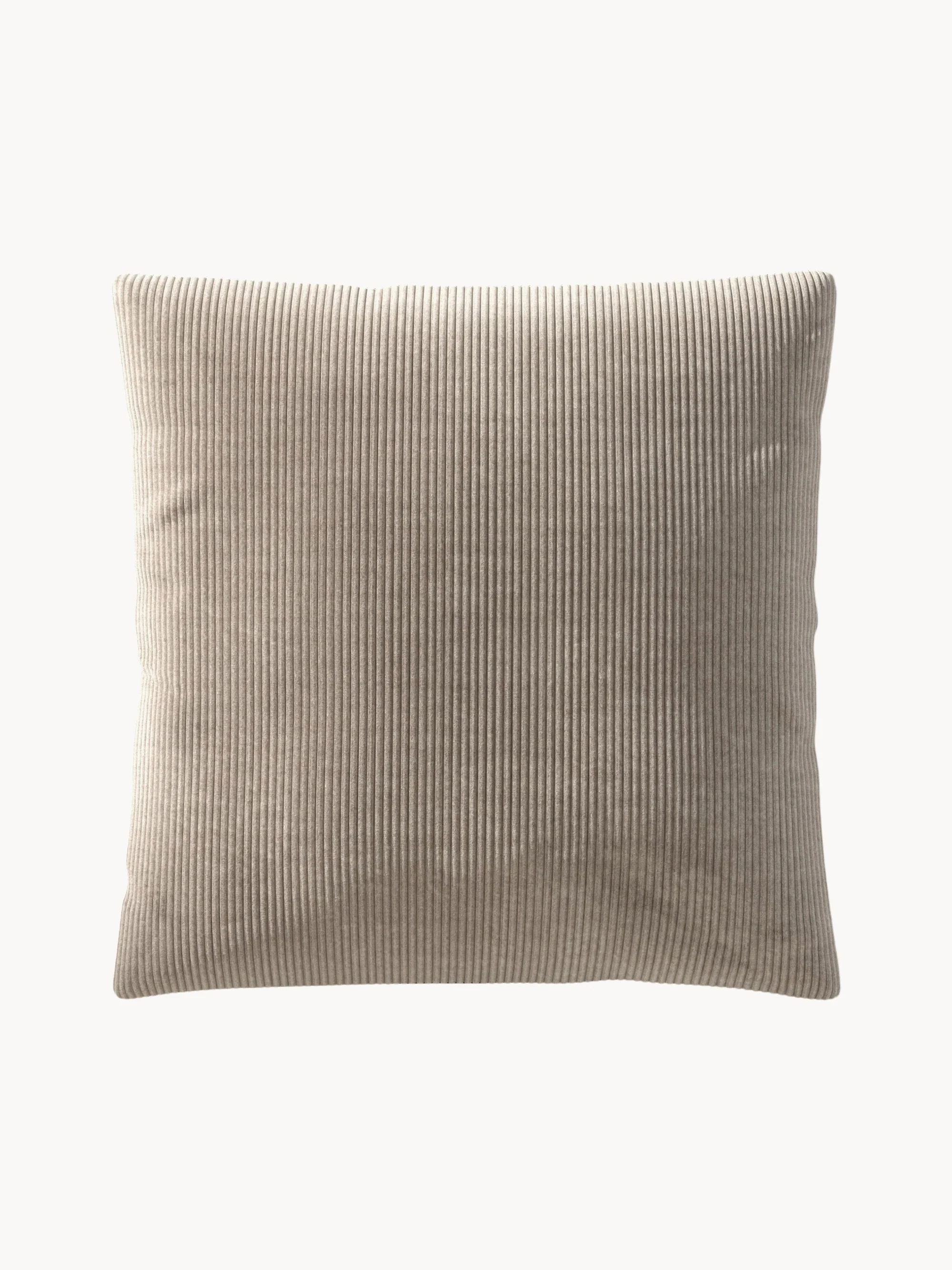 Large corduroy sofa cushion Vetsak, 60 x 60 cm