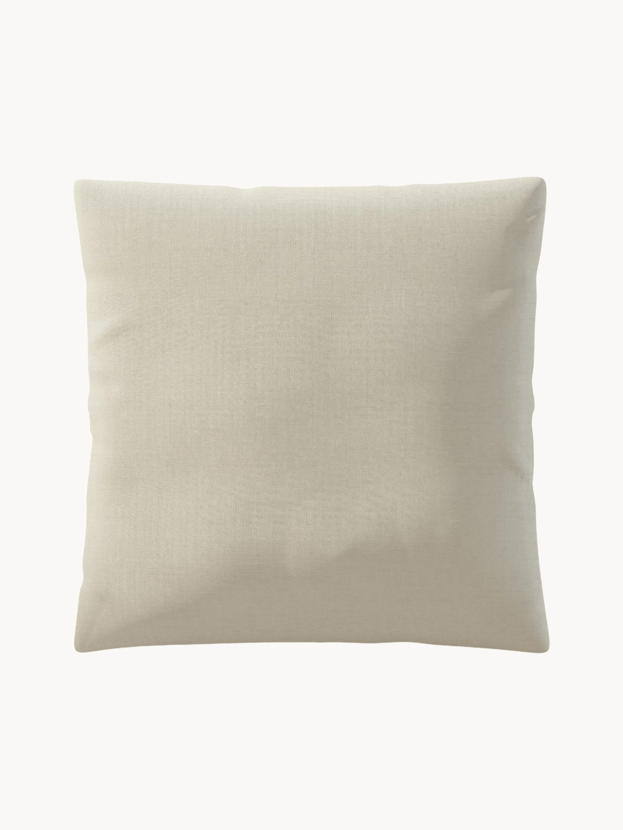 Large sofa cushion Vetsak, 60 x 60 cm, Woven fabric, light beige