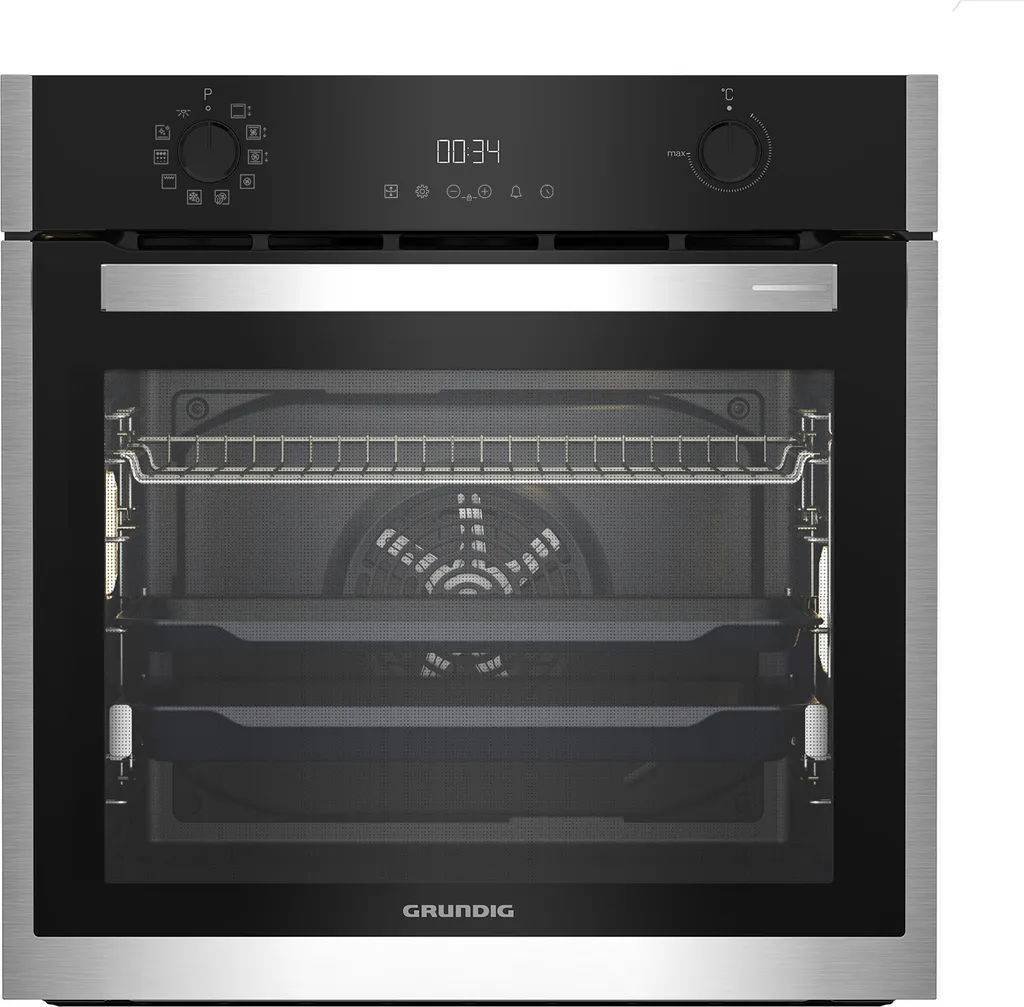 Grundig GEBM19300BMPF Built-in Oven, Pyrolytic Oven, 60cm, Multifunctional Oven