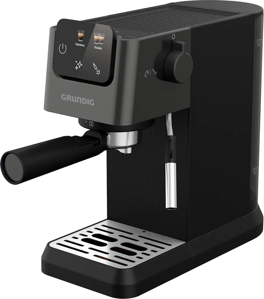 Grundig KSM 4330 portafilter espresso machine, black