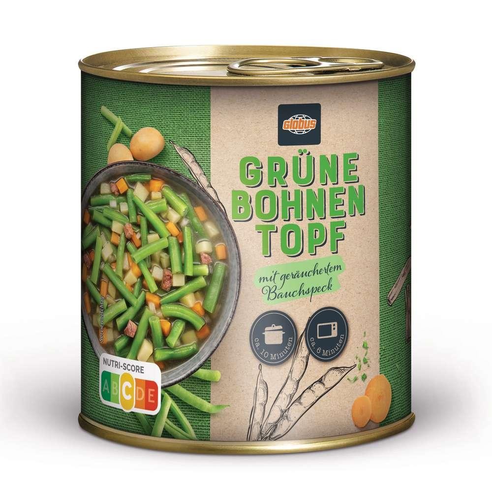 GLOBUS Green bean pot with smoked bacon