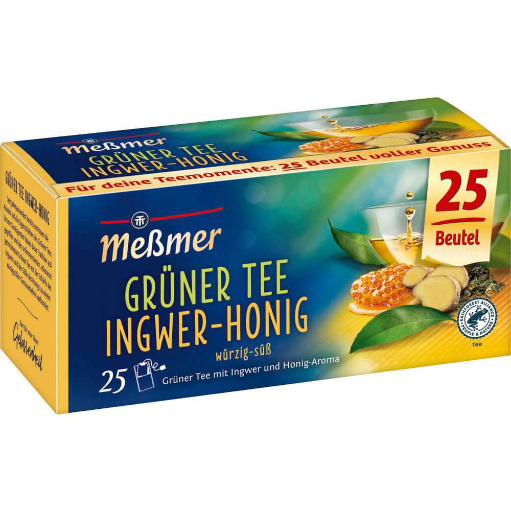 Meßmer Green tea, ginger/honey