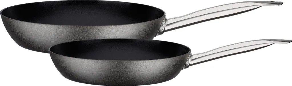 GSW Avanti 2-piece frying pan set, 166645, carbon steel, stainless steel, approx. 1.8 L / approx. 2.8 L