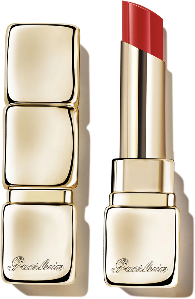 GUERLAIN KissKiss Shine Bloom glossy lipstick Farbton 709 Petal Red 3,5 g