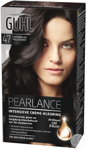 Guhl Pearlance Intensive Cream Coloring Brilliant Oil Elixir 47 Cocoa Brown Rosewood 115ml