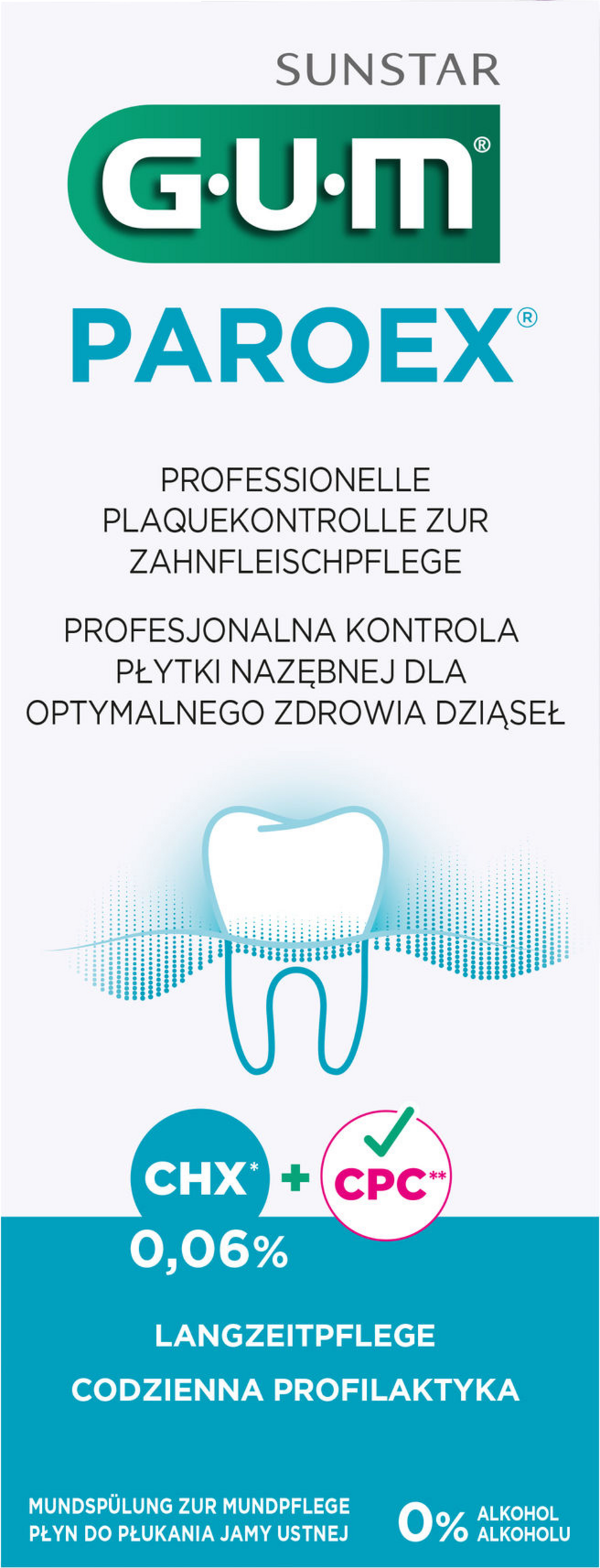 GUM® PAROEX® Mouthwash 0.06% CHX 500 ml