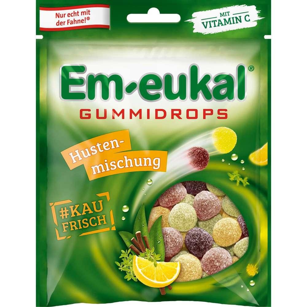 Em eukal Gum drops, cough mixture