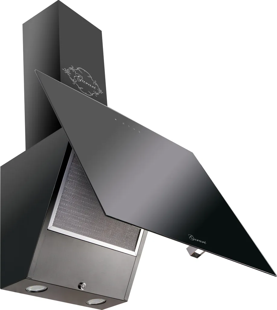 Gurari GCH D 286 BL extractor hood 80cm 1000m³/h head-free hood black glass TouchControl