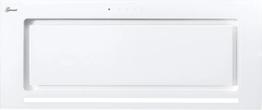 Gurari GCH D E 217 WH Built-in extractor hood, ceiling hood, 70 cm, 1000 m³/h, white glass, fan unit