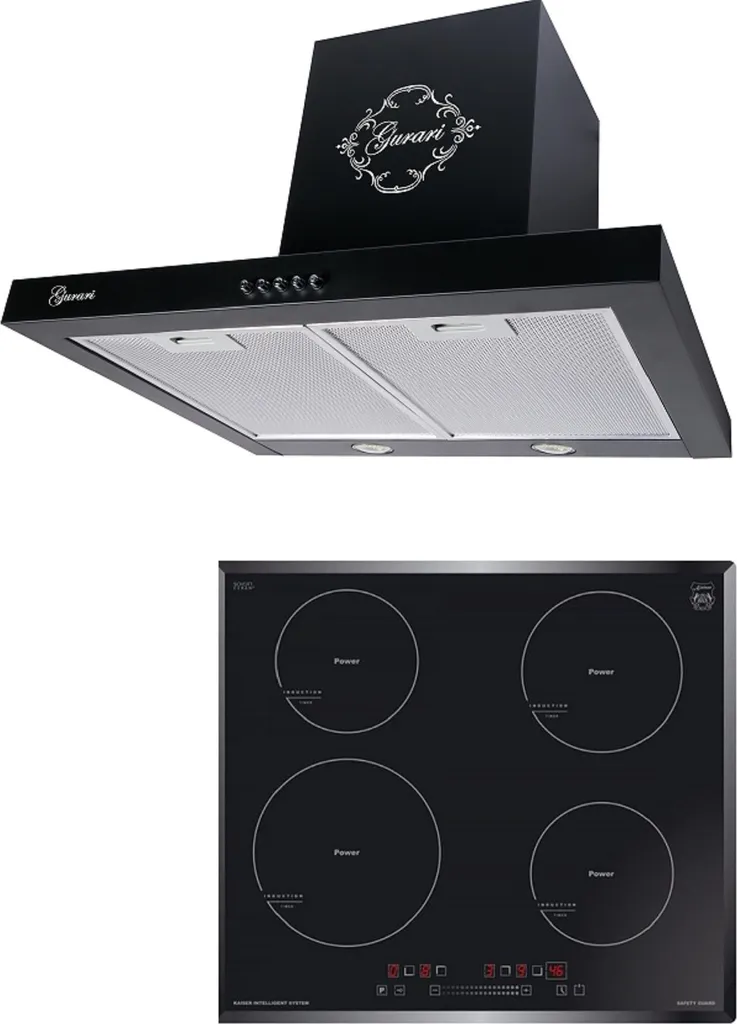 Gurari GCH F 461 BL 6 extractor hood 60cm + Kaiser induction hob KCT 6705