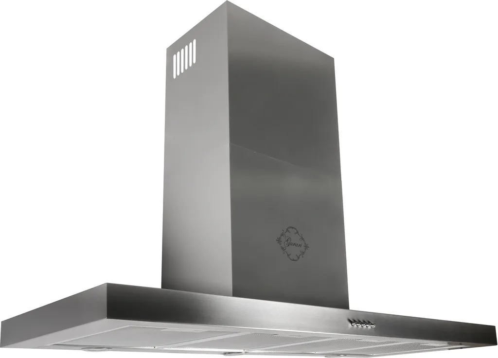 GURARI wall-mounted extractor hood GCH F 118 12 IS N, 120 cm, 1000 m³/h, 3 speeds, stainless steel