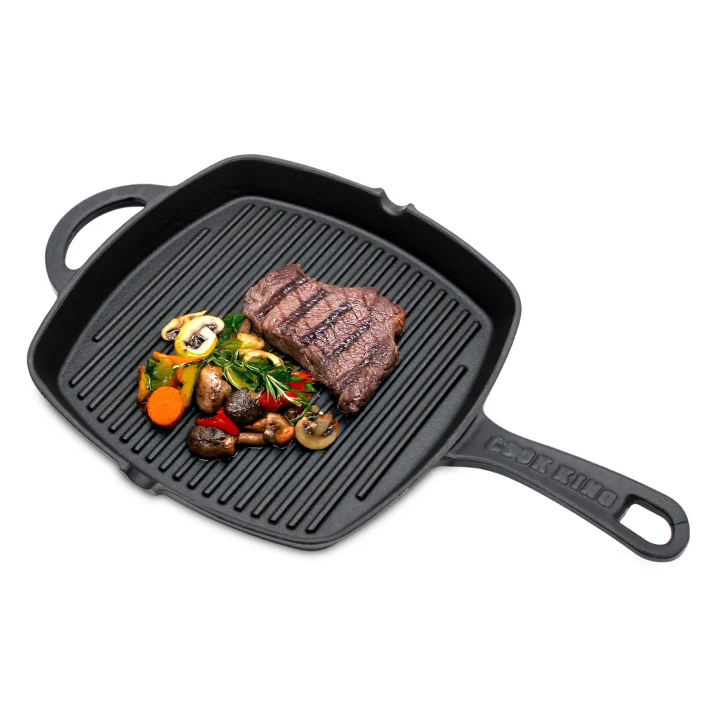 Spetebo Cast iron frying pan 26 cm - square