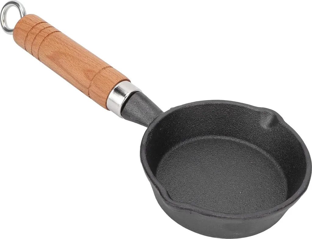 Markenlos Cast iron frying pan - Ergonomic and durable - 1 piece