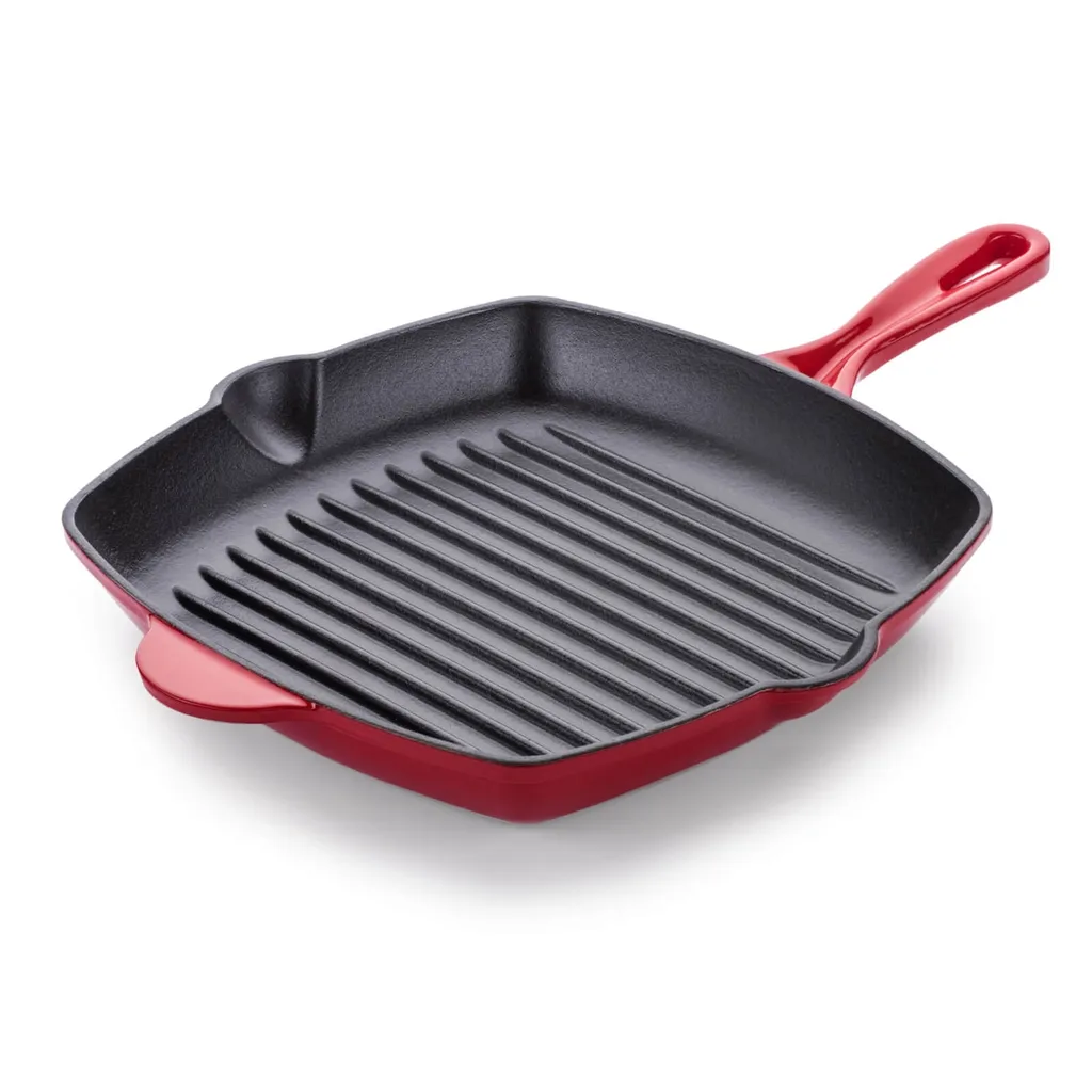 AD VITA Blacksmiths cast iron grill pan, 27