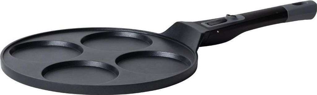 Guzzini 9680233, Round, Pancake pan, Black, Aluminum, Steel, Ceramic, Electric, Gas, Halogen, Induction, Sealed plate, 26 cm