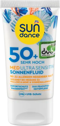 SUNDANCE Sunfluid face med ultra sensitive, LSF 50+, 50 ml