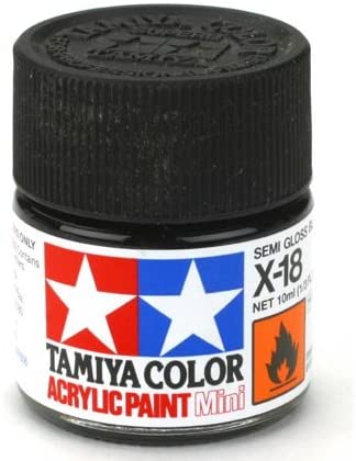 The Hobby Company Tamiya Acrylic Mini X-18 Semi Gloss Black