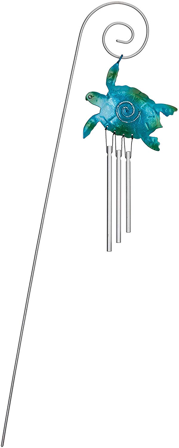 Regal Art und Gift Sound Windchimes – Mini Wind Chime Wind Chimes With Stand Rod Sea Turtle – 
