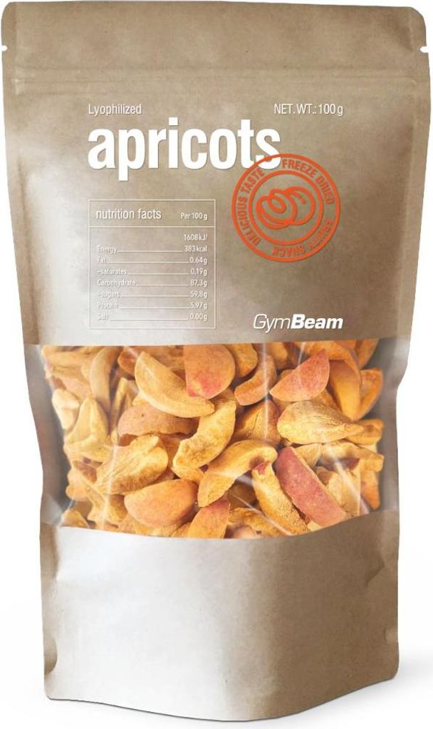 GymBeam - Freeze-dried apricots 100g