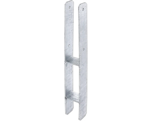 Kaiserthal H-post base 71 x 300 x 600 mm hot-dip galvanized 1 piece