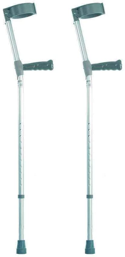 NRS Healthcare Height-Adjustable Crutches With Pvc Handles