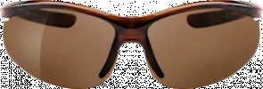 SUNDANCE Sunglasses adults brown frame, brown tinted slanted lenses, Havana look, 1 piece