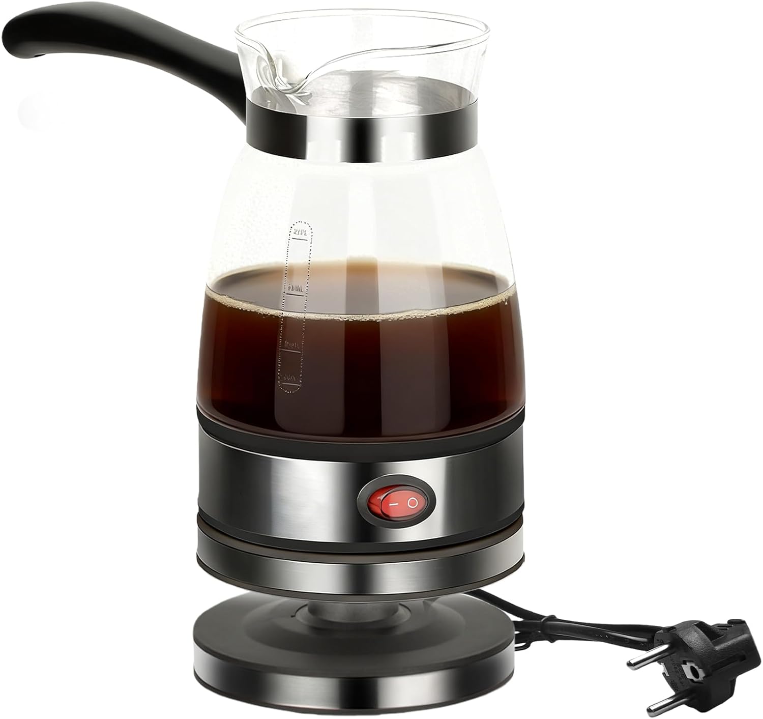 Leikurvo Electric Turkish Coffee Machine: 500ml Turkish Coffee Maker Turkish Coffee Pot Electric Turkish Coffee Pot Teapot Espresso Maker Camping Coffee Maker Mocha Pot Turkish Coffee Maker